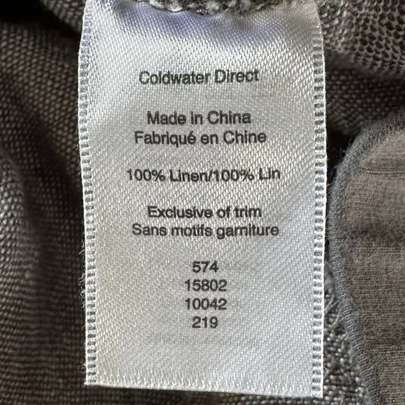 Coldwater Creek Linen Pants‎ 22W | Plus Size Soft Grey Coastal Chic - Picture 6 of 8